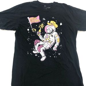 Deep Ellum Apparel Black Space Man T-shirt